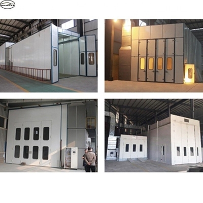 220V Industriewagen-Spray-Stall mit Glasfaser-Bodenfilter und Abluftventilator