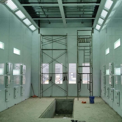 Dieselbrenner Lkw Sprühen Booth 220V 39KW mit LED-Licht und 11KW Ventilatoren