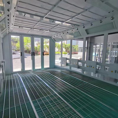 Außen LED Industriebus Spray Farbe Booth mit 2 Sätze von 7,5 kW Abgasventilatoren