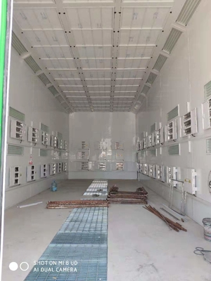 Außen LED Industriebus Spray Farbe Booth mit 2 Sätze von 7,5 kW Abgasventilatoren