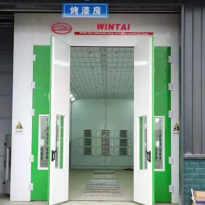 Außen LED Industriebus Spray Farbe Booth mit 2 Sätze von 7,5 kW Abgasventilatoren