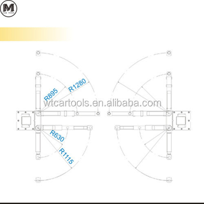 5000 KGS 380v 2 Post Autoheber Doppelzylinder Hydraulik für SUV Minibus