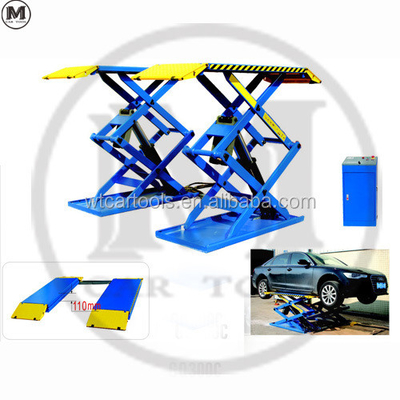 61"/1550mm Plattformlänge 3 Tonnen Tragbarer Autolift mit Doppelzylinder