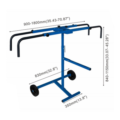 88*30,5*11cm verstellbares Fahrzeuglackierungsregal zum Polieren von Stoßfängern