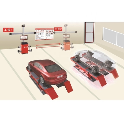 Sunshine Aligner Bewegliche Rad-Alignment-Ausrüstung mit Doppelschirm und optionalen ADAS