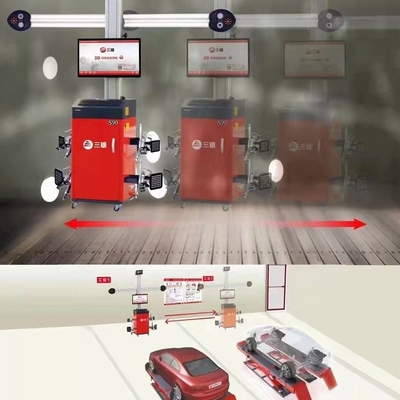Sunshine Aligner Bewegliche Rad-Alignment-Ausrüstung mit Doppelschirm und optionalen ADAS