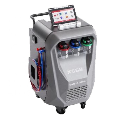 3/8HP Kompressor X568 Auto AC Wiederherstellungsmaschine mit Spülfunktion und eingebautem Drucker