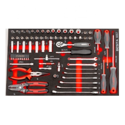 BESITA 6857 78 Stück Automechaniker-Werkzeug-Set für Garage-Auto-Reparatur