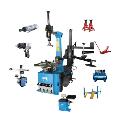 W-1.0/8 Reifenwerkstatt Ausrüstung mit 10 PS Luftkompressor und 12 T Stand Jack
