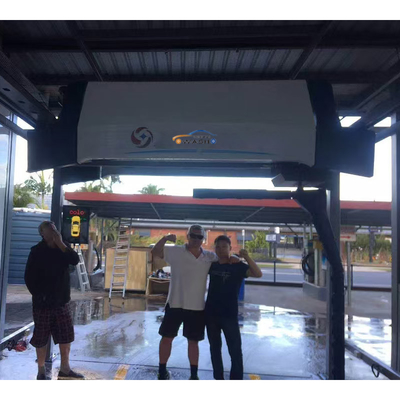 120 bar vollautomatische Waschmaschine für Autos 4 Lufttrockner Waschwasser-Recycling-System 360 Touch kostenlos Waschmaschine 24-Stunden-Service Automatischer Waschroboter