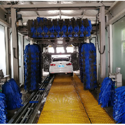 9 Bürsten Vollautomatische Tunnel Waschmaschine EVA Bürsten Automatisierte Waschmaschine Ausrüstung Hochwertige automatische Waschmaschine