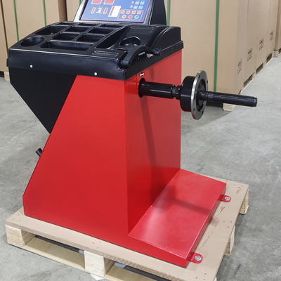 Standardkegel Reifenwuchtmaschine Zarte Kunststoffhaube Automatische Radwuchtmaschine Selbstkalibrierende und Selbstdiagnose-Programme Reifenauswuchtgerät