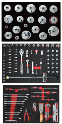 128-teiliges Ölstation-Werkzeug-Lösung, schalenförmiger Ölfilter-Werkzeug-Halter-Satz, Ölfilterschlüssel-Satz für die Autowartung