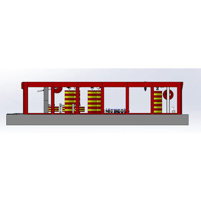 Automatische Autowaschanlage mit 14 Bürsten Automatische Autowaschmaschine mit 6 Färbern