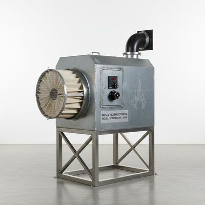 Diesel-Heizsystem Autolackierkabine mit Filterbeutel-Ansaugfilter und 300mm Stahlkonstruktion