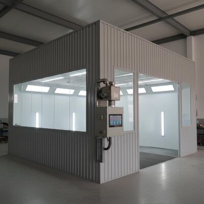 300mm Stahlbau-Autolackierkabine mit G10 Dieselbrenner und digitalem Bedienfeld