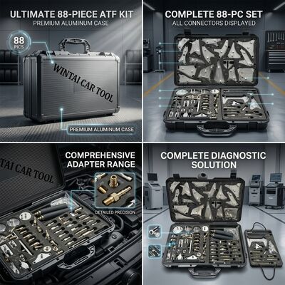 88-Piece Ultimate ATF Adapter Kit Full Coverage Übertragung Flüssigkeit Service-System mit Diagnosetools